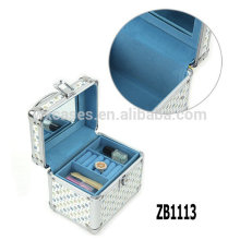 New arrival aluminum jewelry box with a removable tray inside